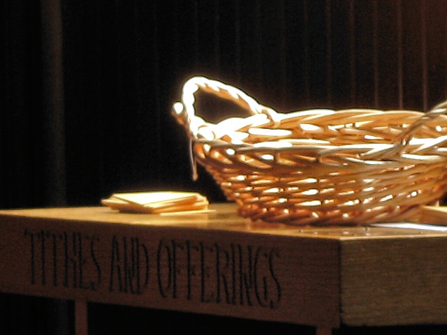 basket on table